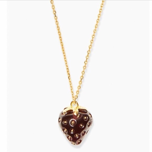 kate spade Jewelry - Kate spade tutti fruity strawberry mini pendant
